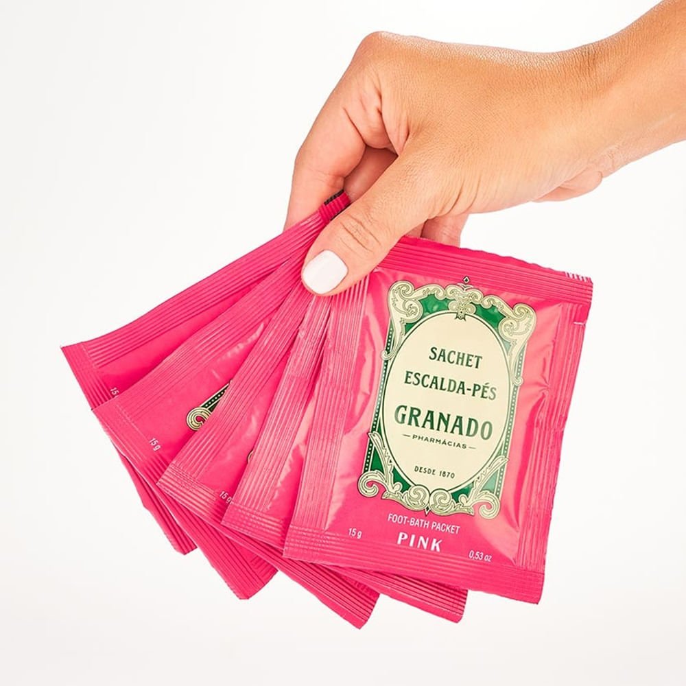 Kit Sachet Escalda Pés Granado Pink 5 sachês de 15g ÚNICO 3