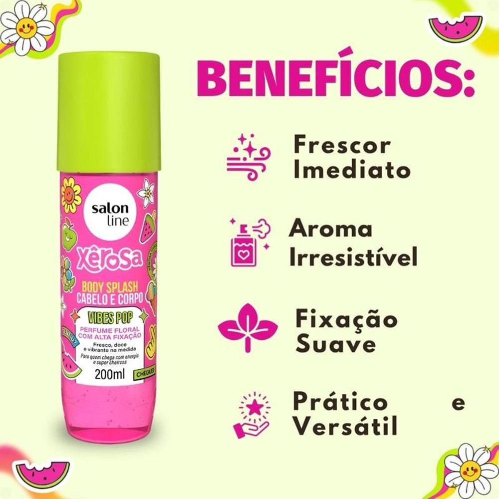 Body Splash Salon Line Xêrosa Vibes Pop 200ml 200ml 6
