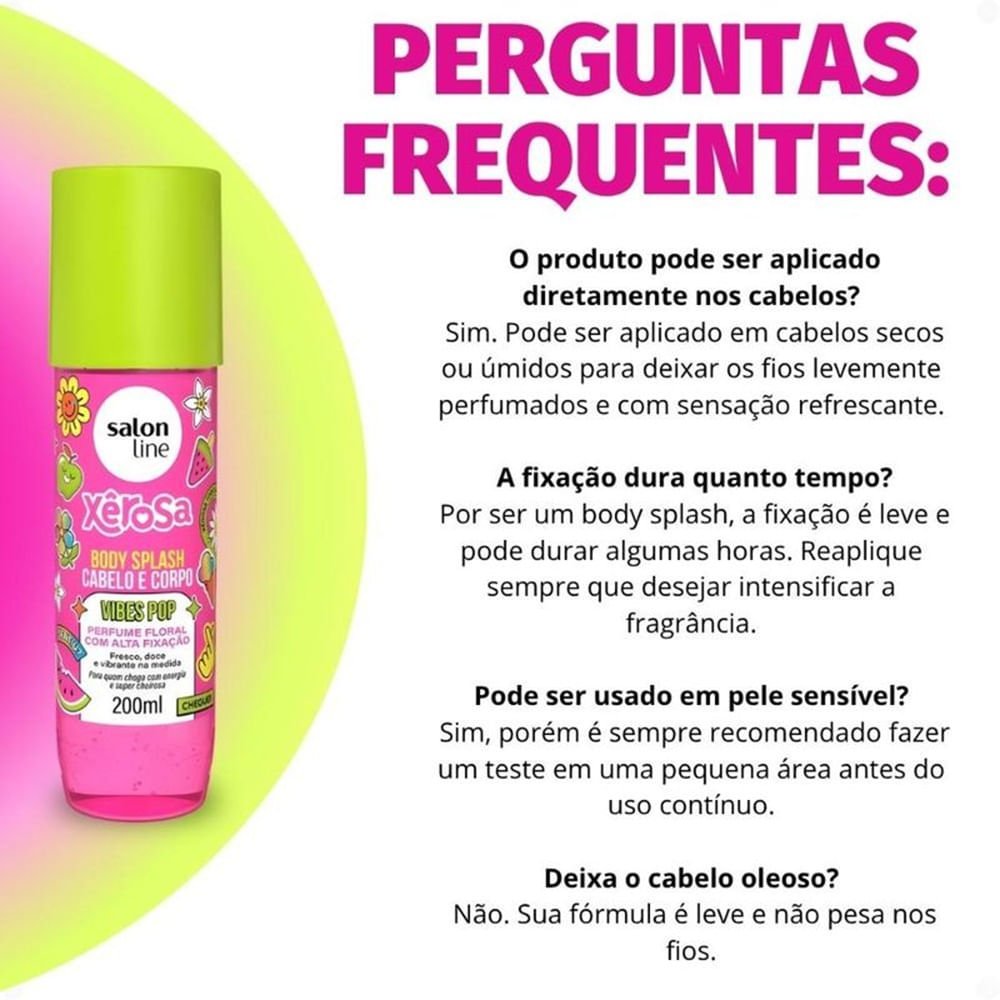 Body Splash Salon Line Xêrosa Vibes Pop 200ml 200ml 7