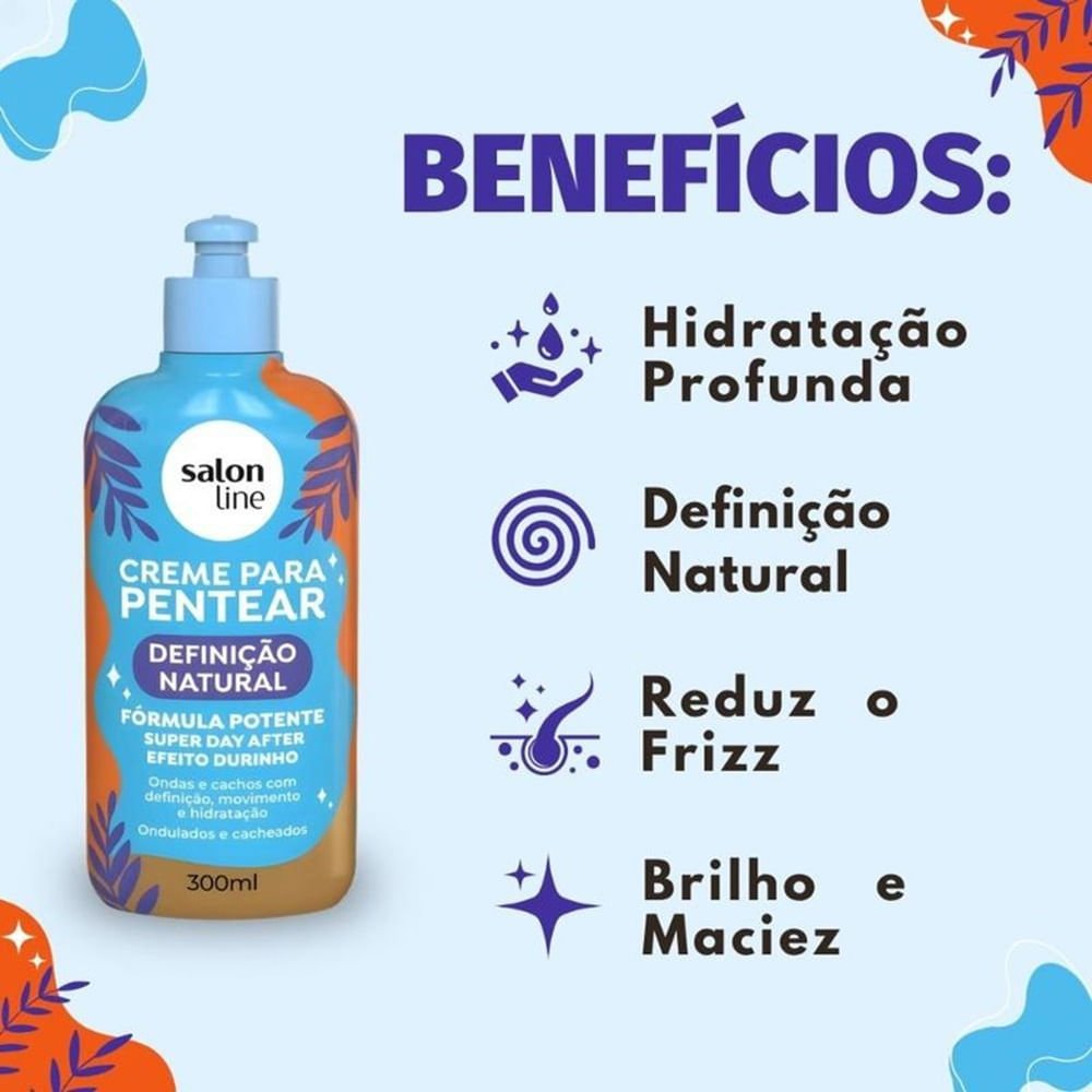 Creme de Pentear Salon Line Definição Natural 300g 300g 5