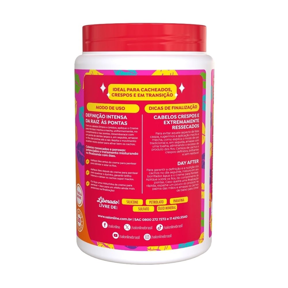 Creme de Pentear Salon Line Definição Cachos Ostentação 1kg 1kg 2