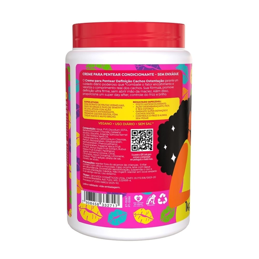 Creme de Pentear Salon Line Definição Cachos Ostentação 1kg 1kg 3