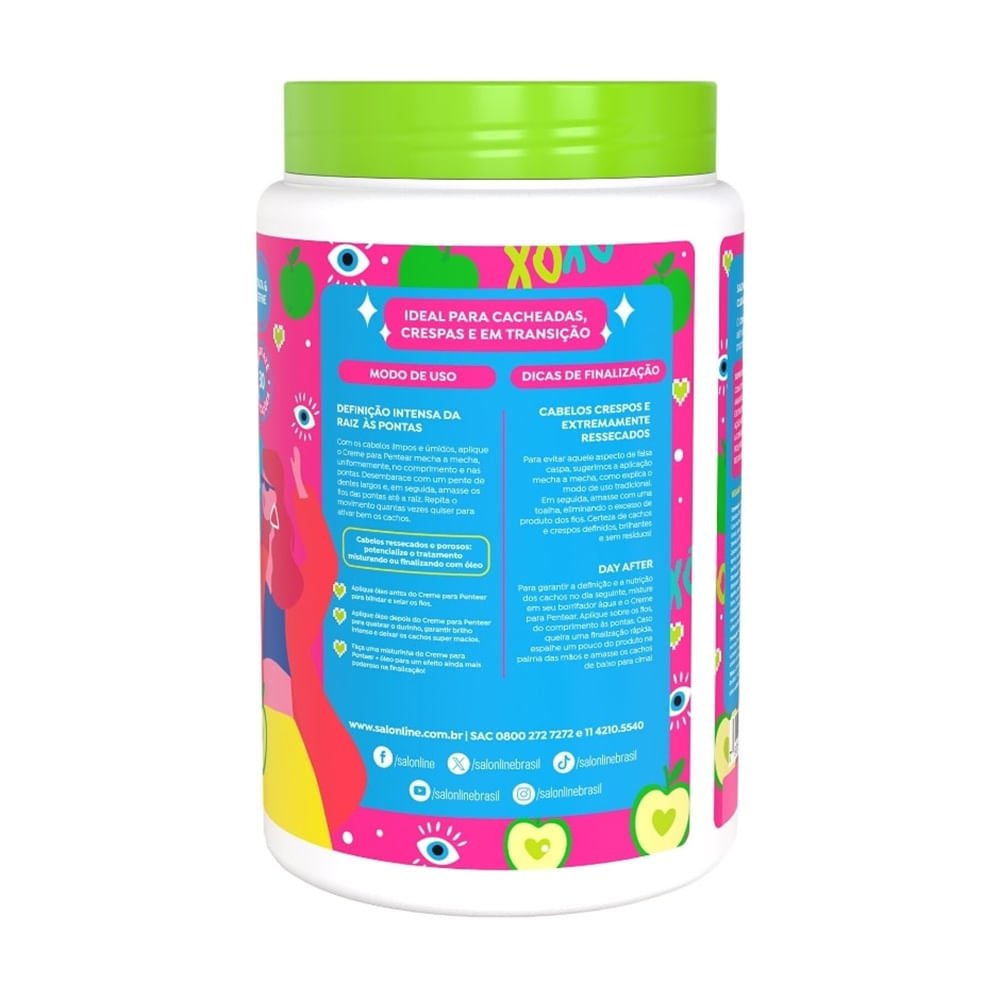 Creme de Pentear Salon Line Definição Xô Porosidade 1kg 1kg 2