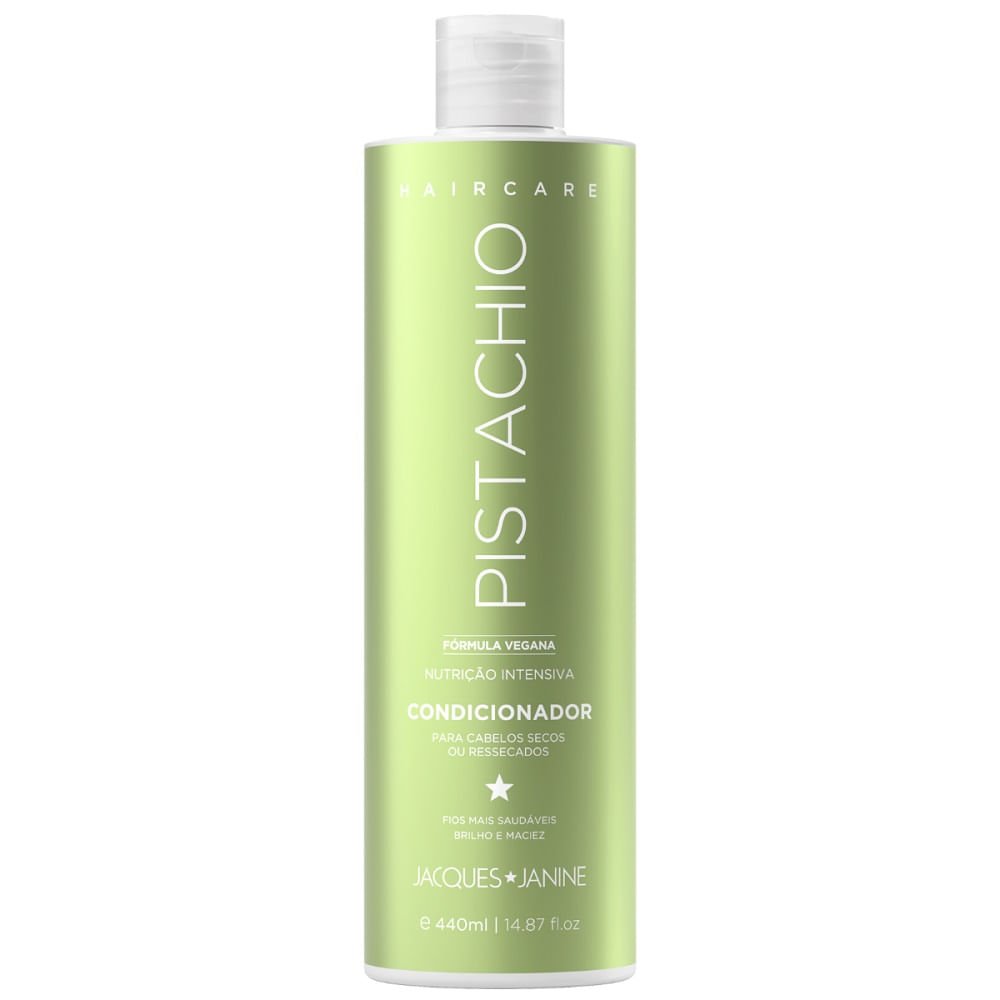 Kit Shampoo Jacques Janine Haircare Pistachio 450ml + 440ml ÚNICO 3