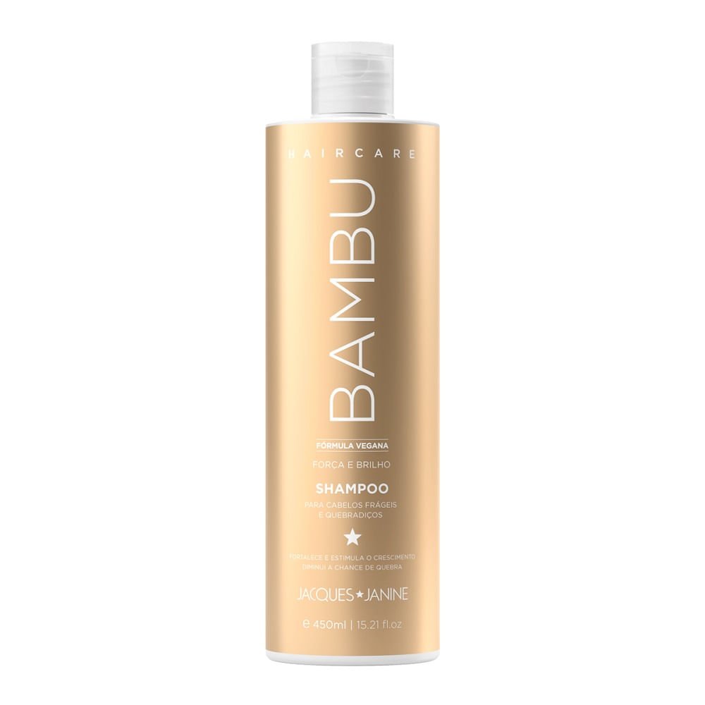 Kit Shampoo Jacques Janine Haircare Bambu 450ml + 440ml ÚNICO 2