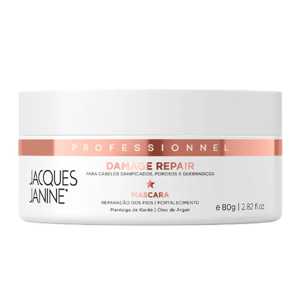Kit Shampoo + Condicionador 240ml + Máscara Capilar Jacques Janine Damage Repair 80g ÚNICO 5