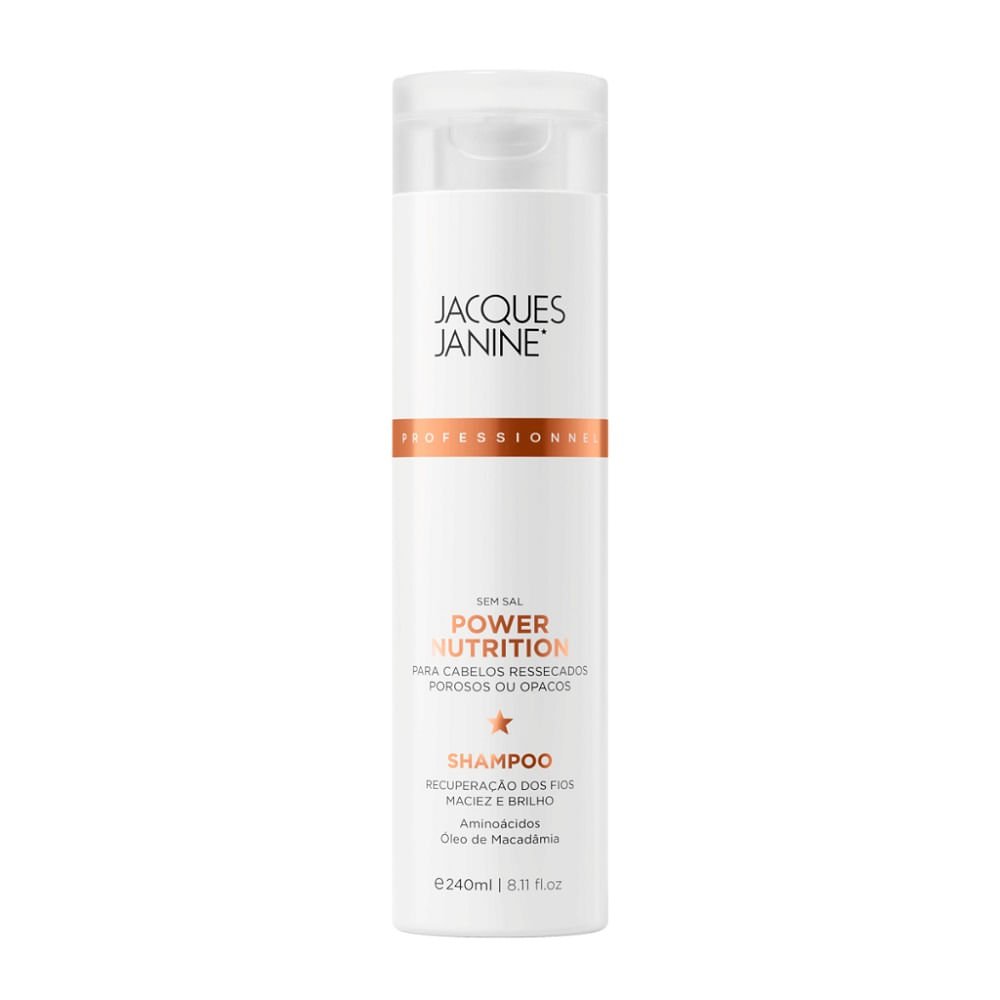 Kit Shampoo + Condicionador 240ml + Máscara Capilar Jacques Janine Power Nutrition 80g ÚNICO 3