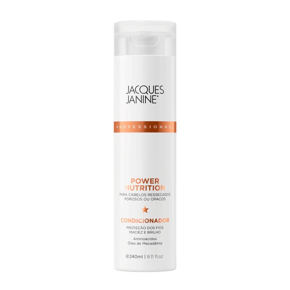 Kit Shampoo + Condicionador 240ml + Máscara Capilar Jacques Janine Power Nutrition 80g ÚNICO 4