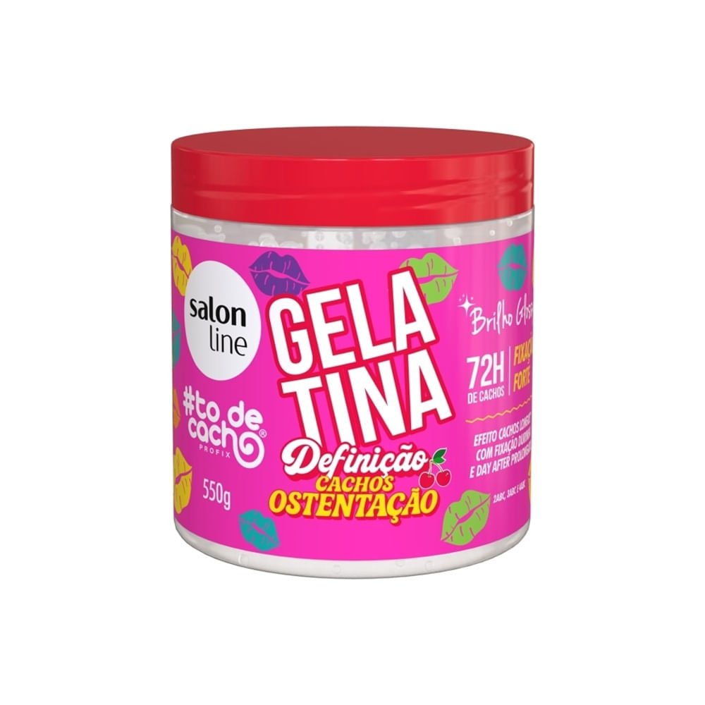 Gelatina Capilar Salon Line Definição Cachos Ostentação 550g