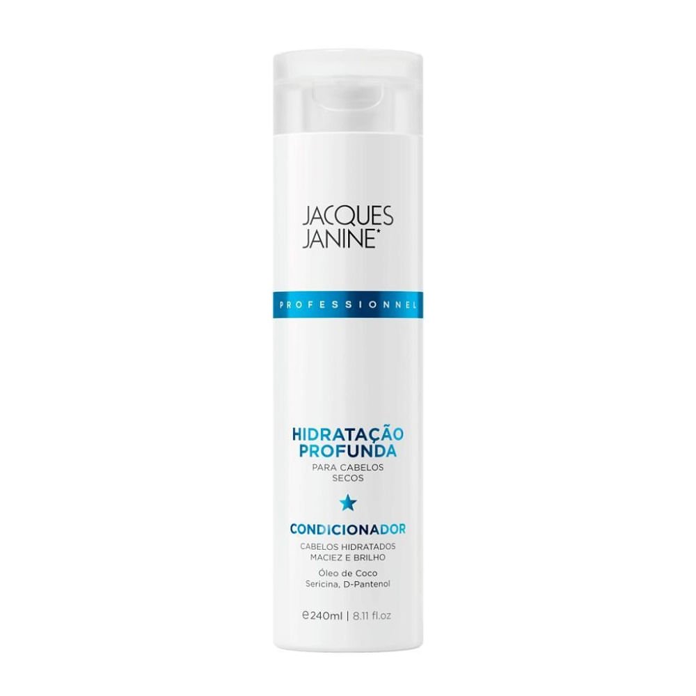 Kit Shampoo + Condicionador 240ml + Máscara Capilar Jacques Janine Hidratação Profunda 80g ÚNICO 4