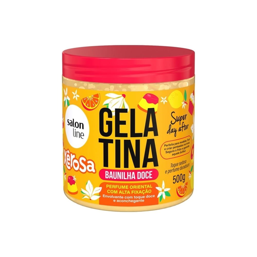 Gelatina Capilar Salon Line Xêrosa Baunilha Doce 500g