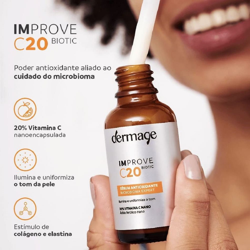 Sérum Antioxidante Facial Dermage Improve C20 Biotic 15ml 15ml 3