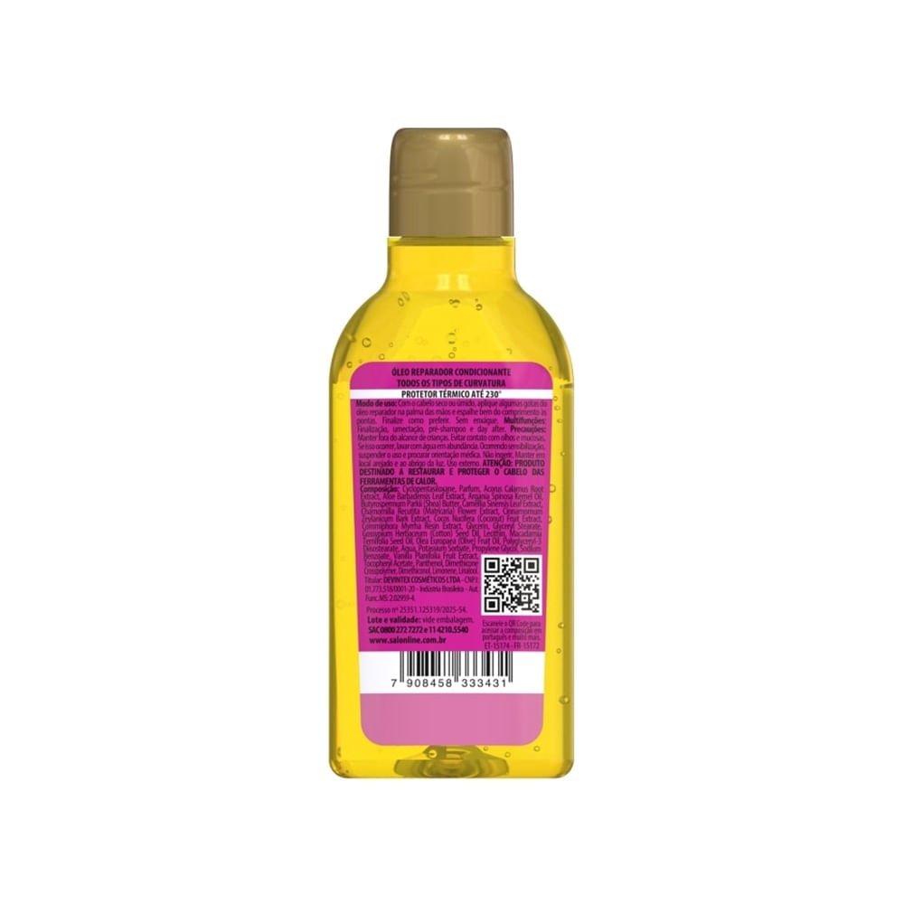 Óleo Capilar Salon Line Cachos dos Sonhos Pink Fatal 50ml 50ml 2