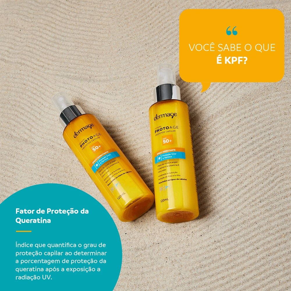 Protetor Capilar Hidratante Dermage Photoage Kpf50 120ml 120ml 4