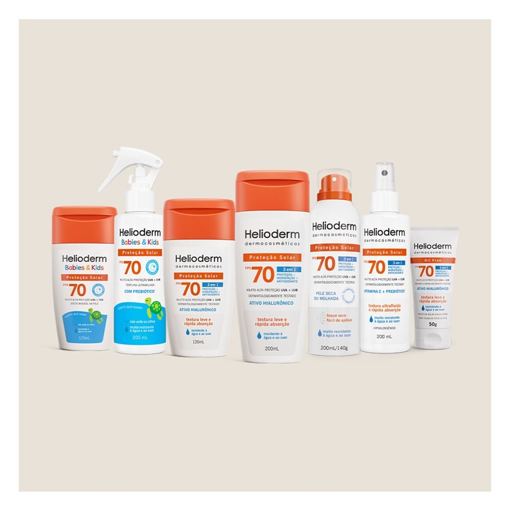 Protetor Solar Helioderm Spray Babies e Kids FPS70 200ml 200ml 4