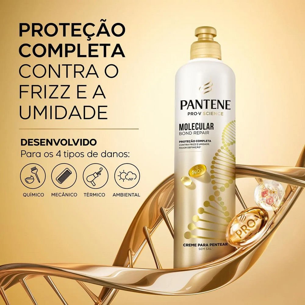Creme para Pentear Pantene Pro-V Science Molecular Bond Repair 240g 240g 3