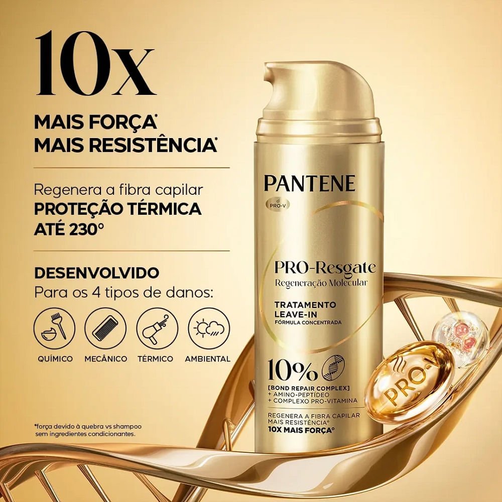 Leave In Pantene Pro Resgate Regeneração Molecular Bond Repair 150ml 150ml 2