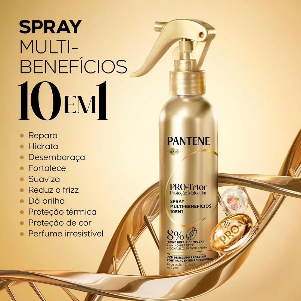 Protetor Térmico Pantene Proteção Molecular 10 em 1 Bond Repair 170ml 170ml 2