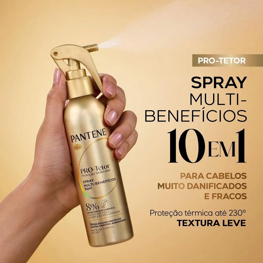 Protetor Térmico Pantene Proteção Molecular 10 em 1 Bond Repair 170ml 170ml 3