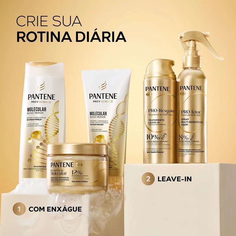 Protetor Térmico Pantene Proteção Molecular 10 em 1 Bond Repair 170ml 170ml 8