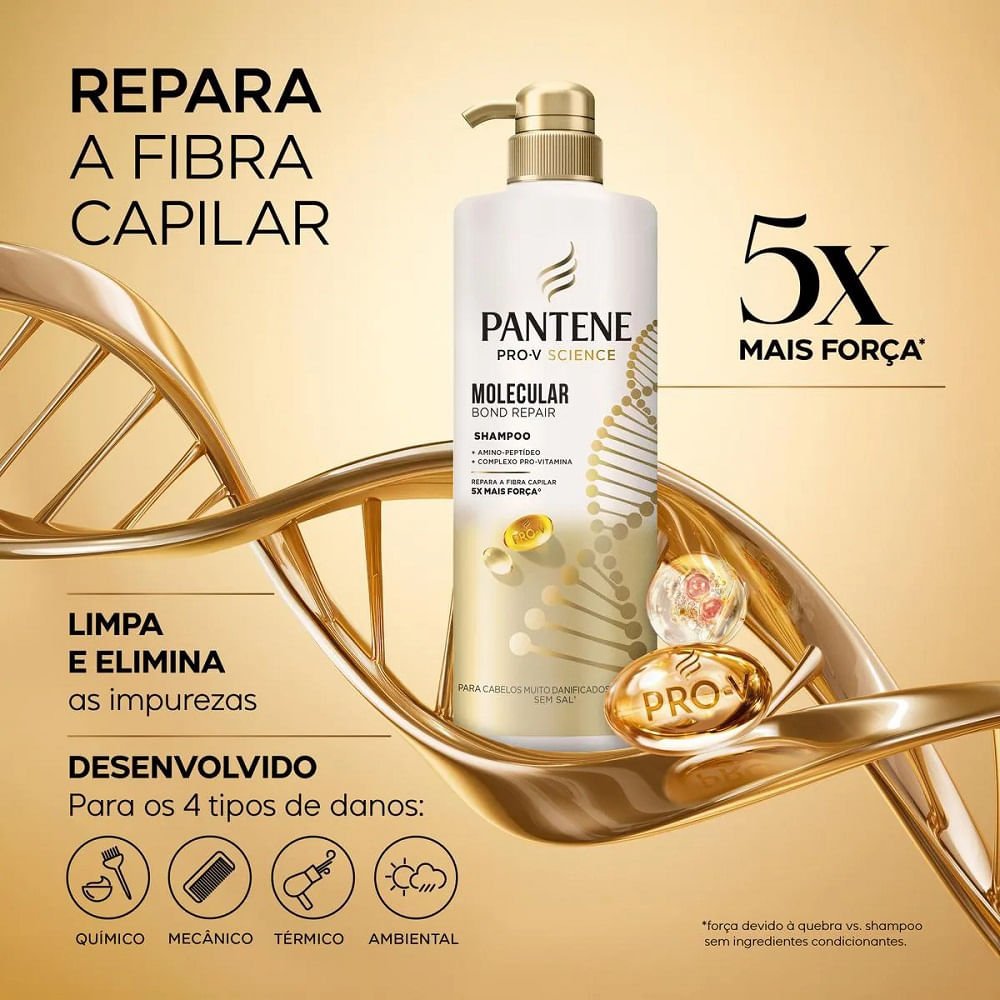 Shampoo Pantene Pro-V Science Molecular Bond Repair 510ml 510ml 4