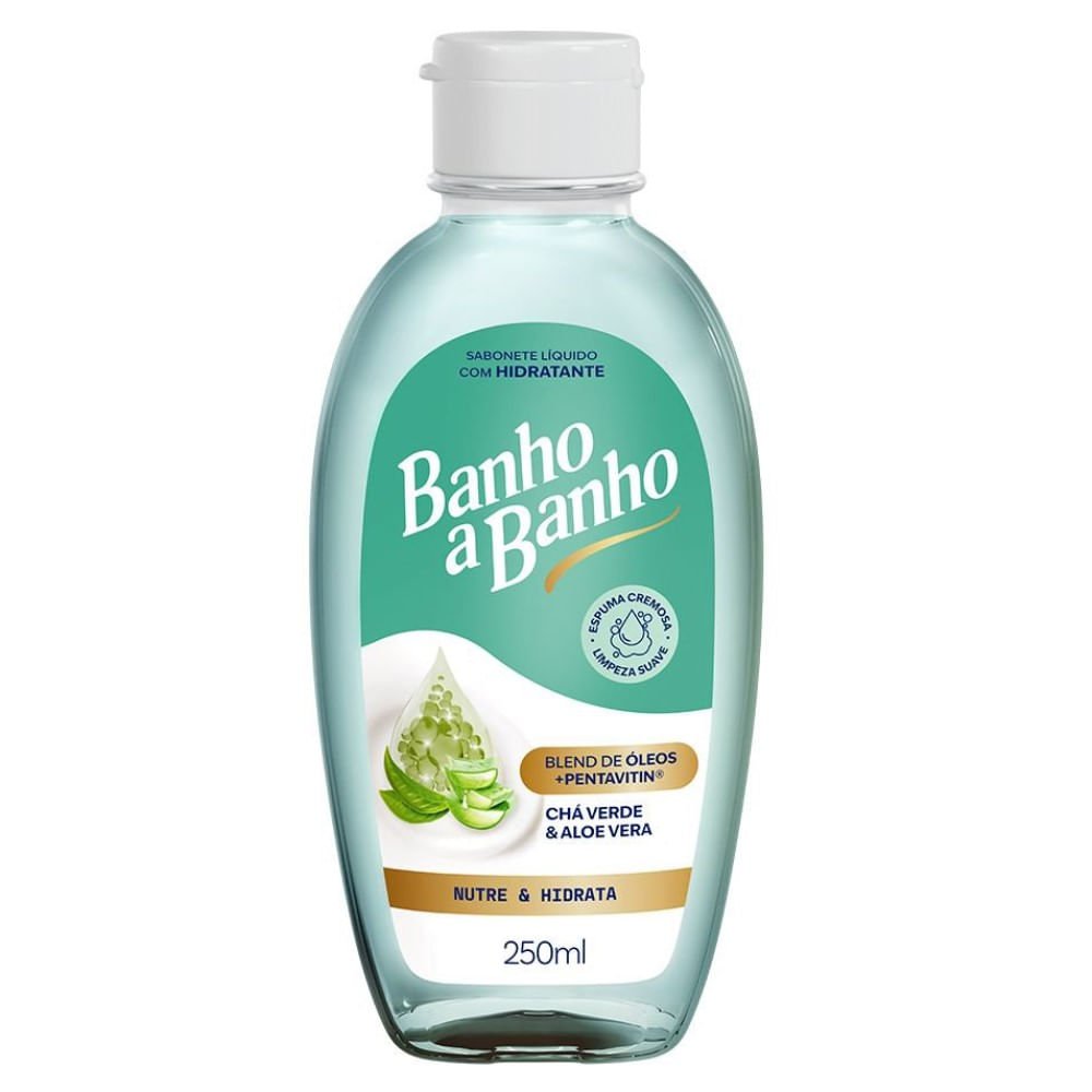 Sabonete Líquido Banho a Banho Hidratante Chá Verde e Aloe Vera 250ml