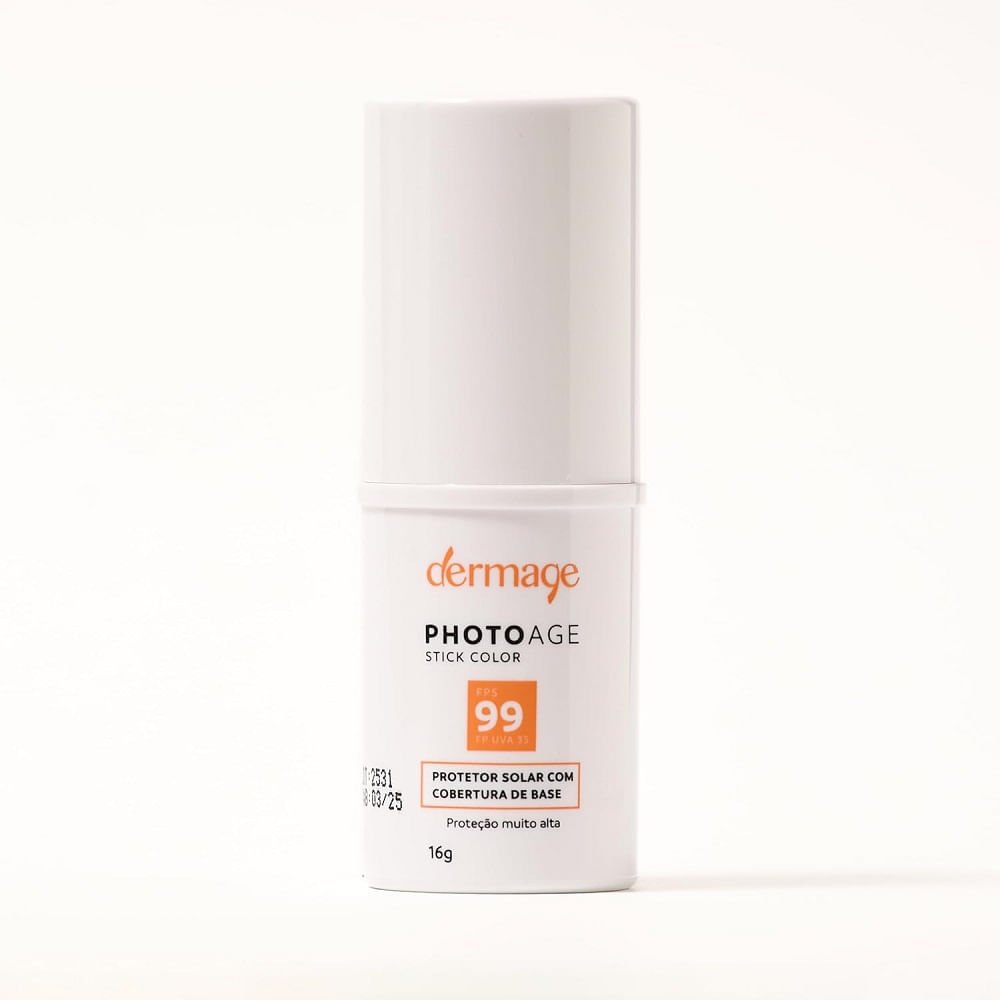 Protetor Solar Facial Dermage Photoage Stick Color Médio Intense Fps99 16g 16g 2