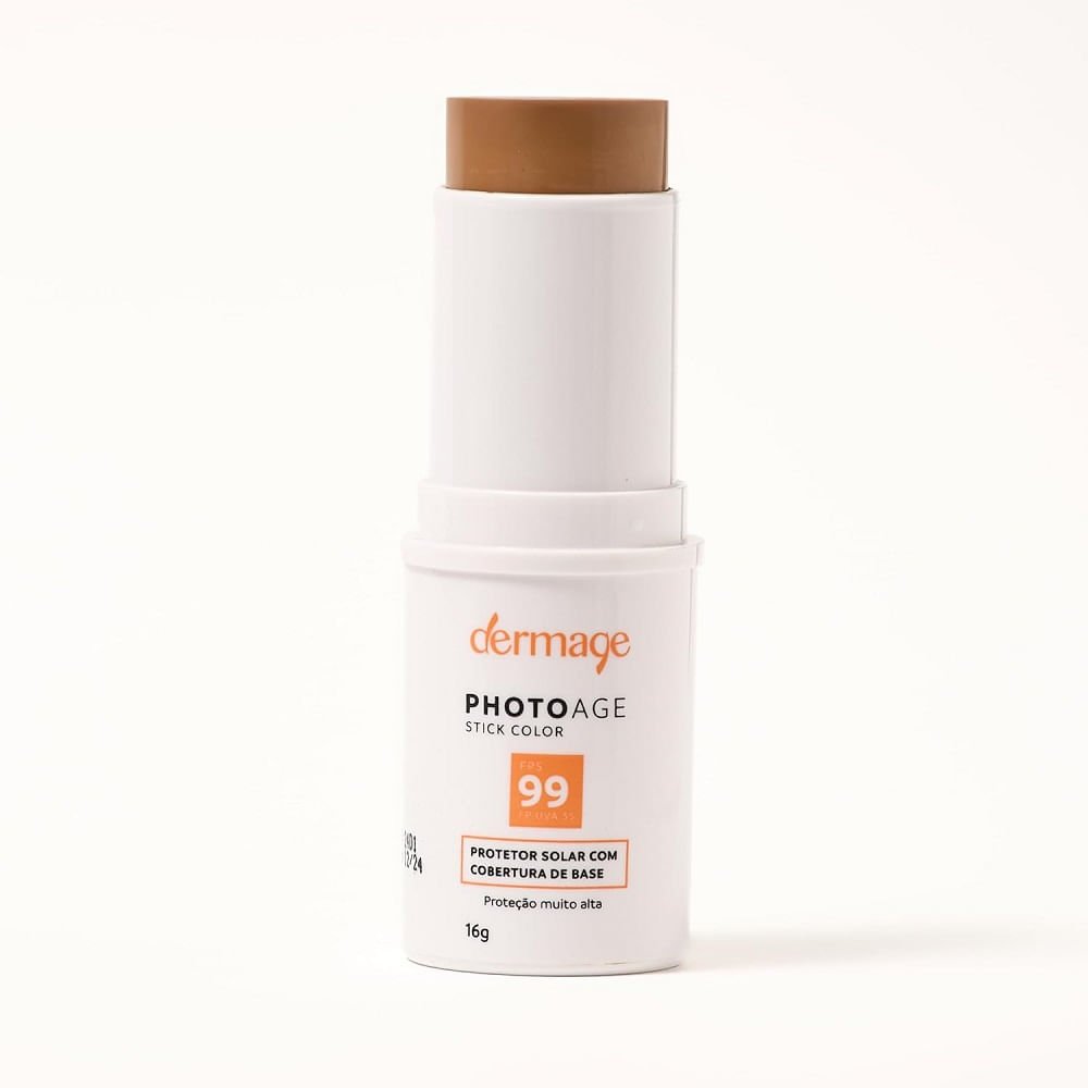 Protetor Solar Facial Dermage Photoage Stick Color Médio Intense Fps99 16g 16g 3