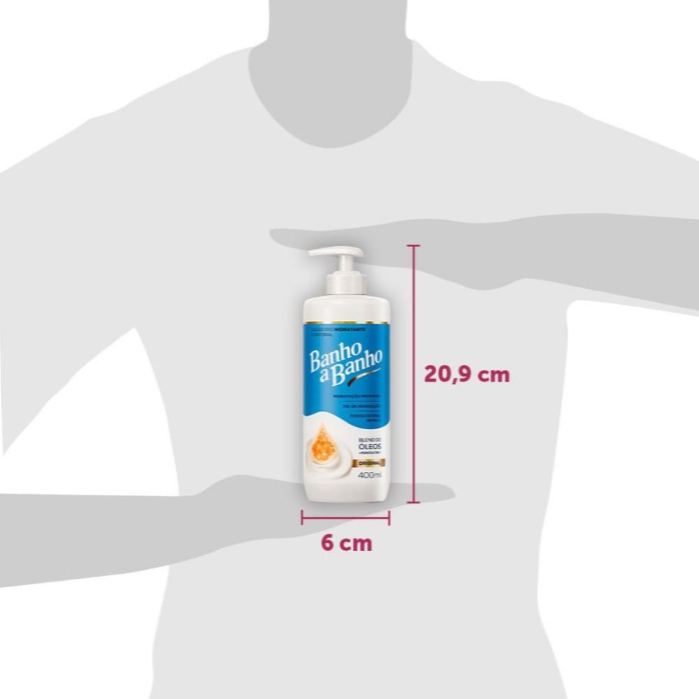 Loção Deo Hidratrante Corporal Banho a Banho Blend de Óleos + Pentavitin Original 400ml 400ml 3