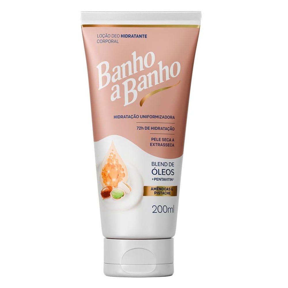 Loção Deo Hidratante Corporal Banho a Banho Amêndoas e Pistache 200ml