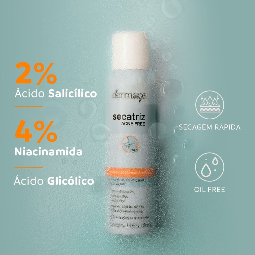 Spray Secativo Corporal Dermage Secatriz Acne Free 150ml 150ml 2
