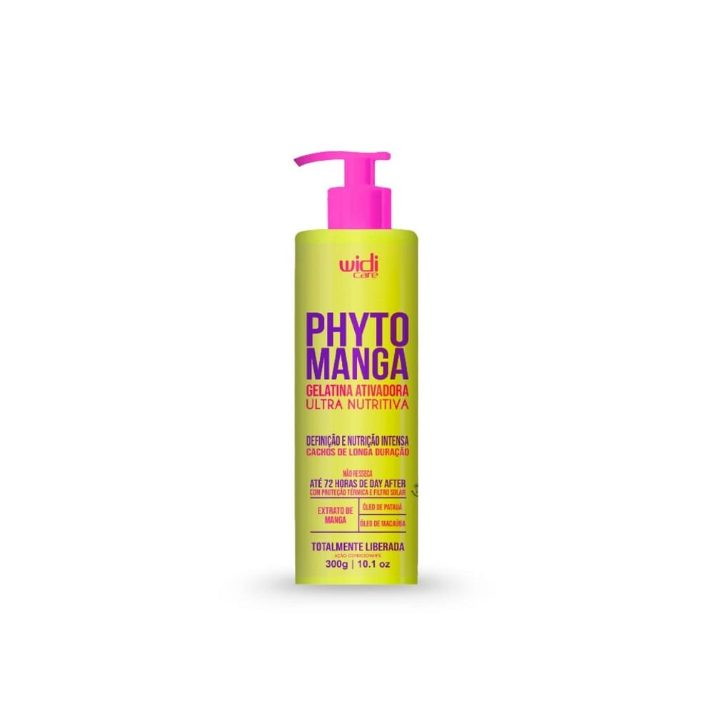 Kit Phytomanga Widi Care Shampoo 300ml + Gelatina 300g + Ativador de Curvaturas 300ml ÚNICO 3