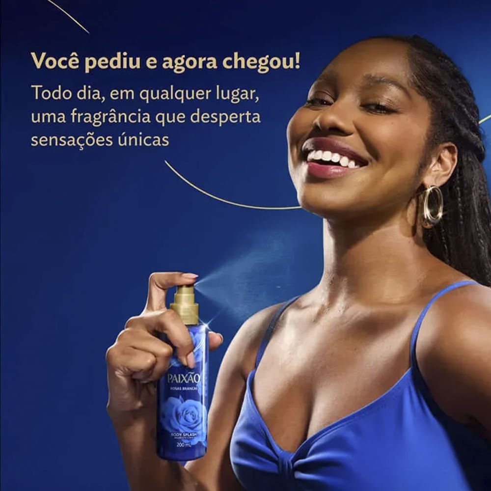 Body Splash Paixão Inspiradora Rosas Brancas 200ml 200ml 3