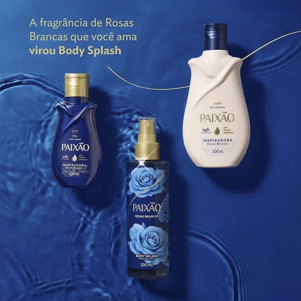 Body Splash Paixão Inspiradora Rosas Brancas 200ml 200ml 5