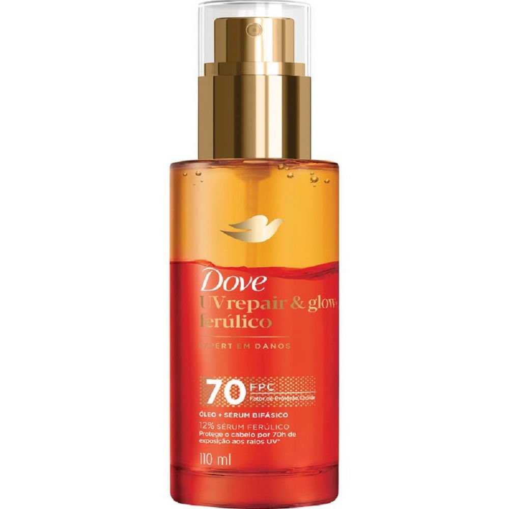 Óleo + Sérum Bifásico Dove UV Repair & Glow + Ferúlico 110ml 110ml 2