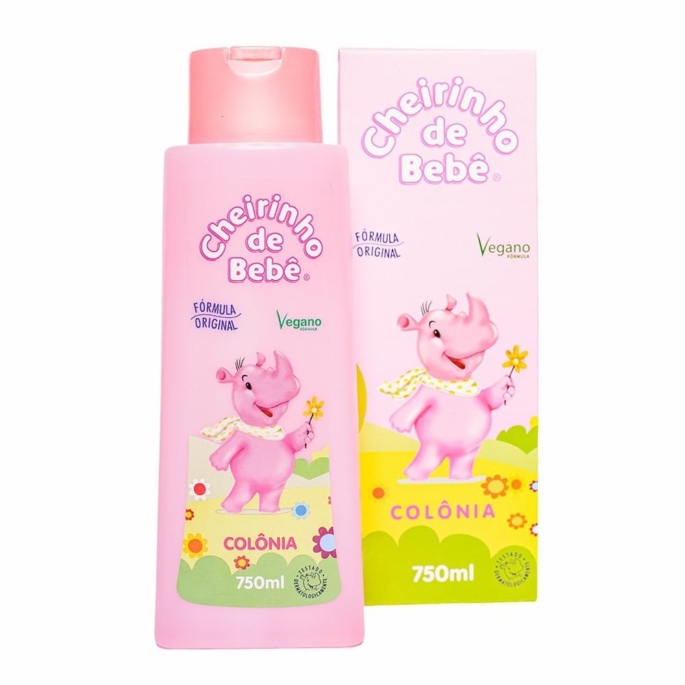 Colônia Infantil Kanitz Cheirinho de Bebê Rosa 750ml 750ml 2