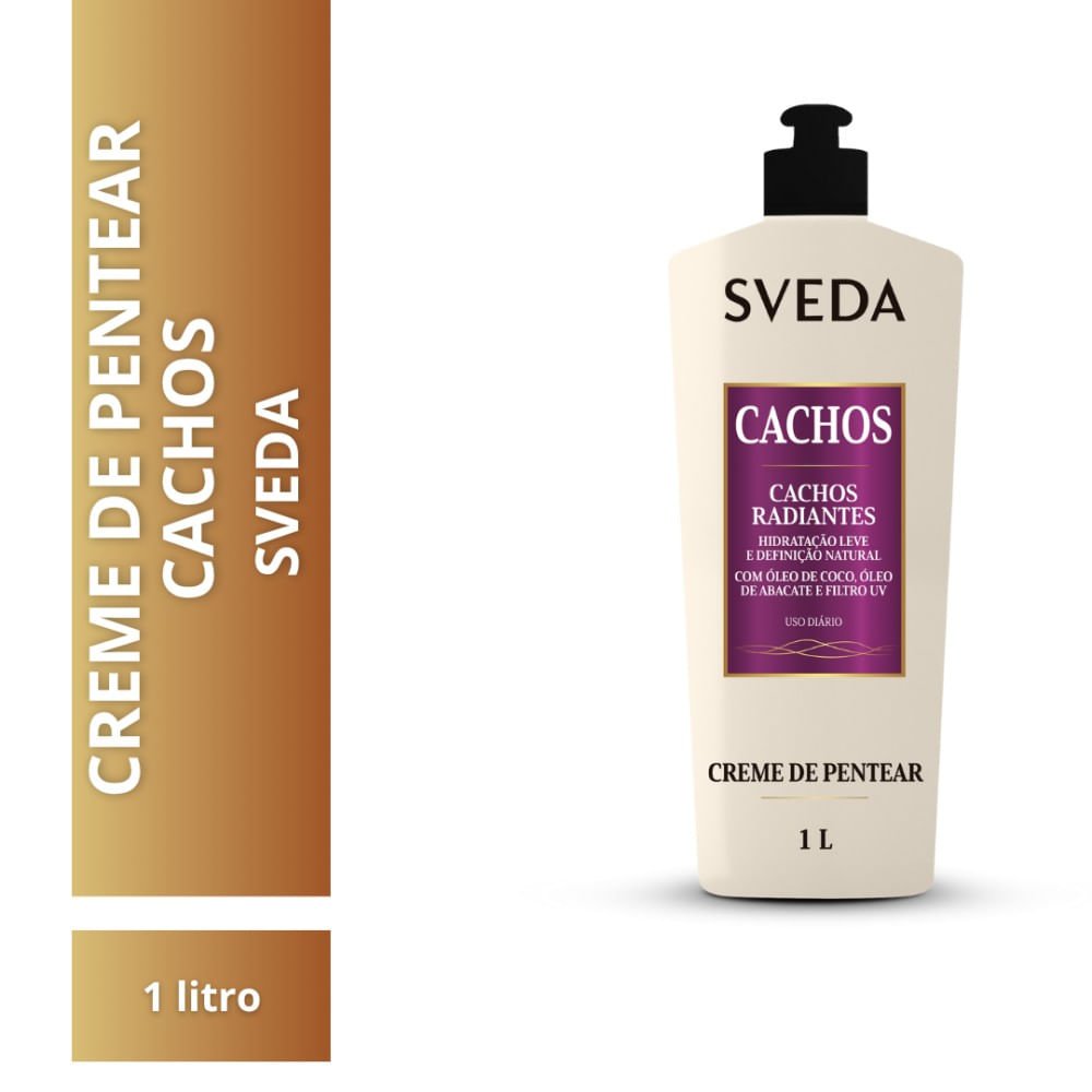 Creme de Pentear Sveda Cachos Radiantes 1L 1L 2