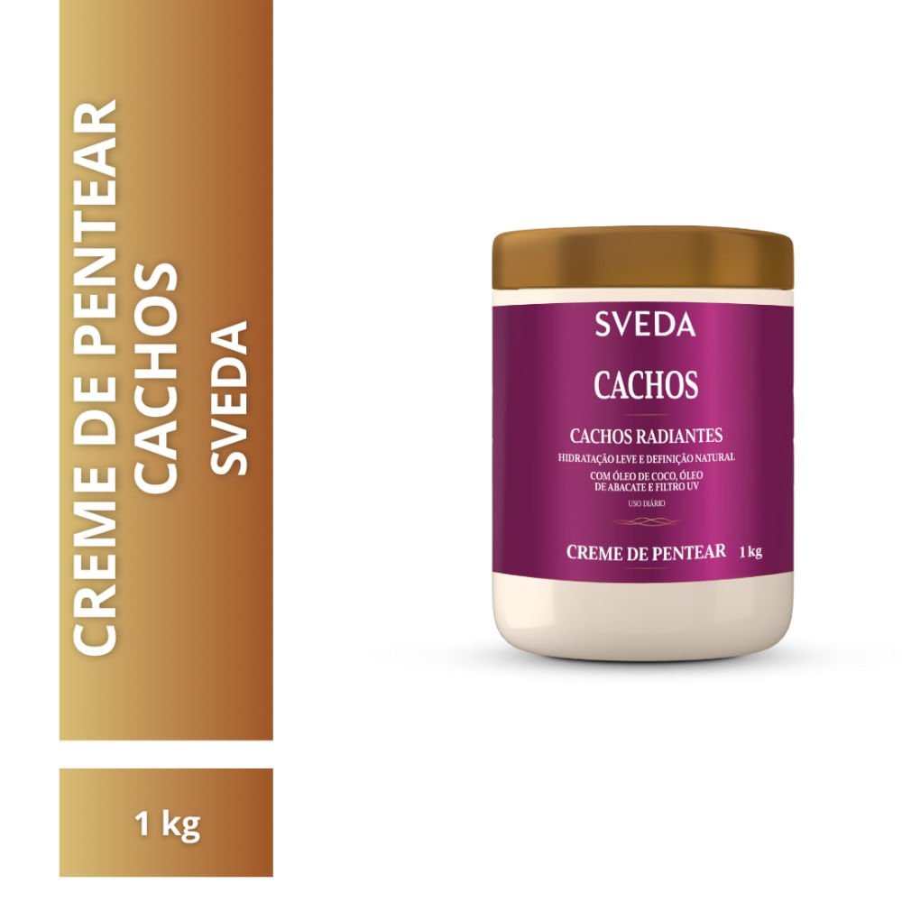 Creme de Pentear Sveda Cachos Radiantes 1kg 1kg 2