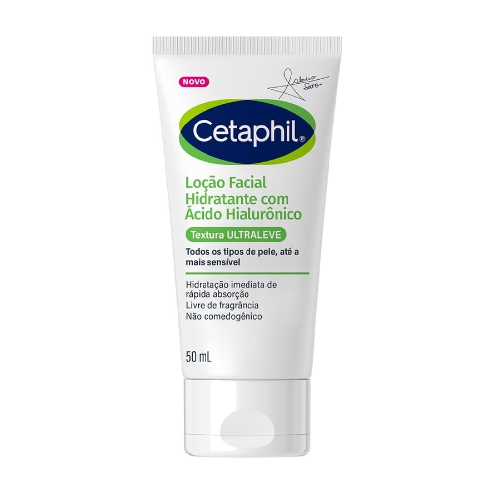 Loção Hidratante Facial Cetaphil com Ácido Hialurônico Ultraleve 50ml