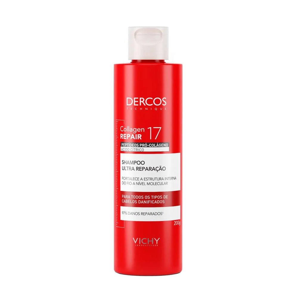 Shampoo Ultra Reparação Vichy Dercos Collagen Repair 17 200g