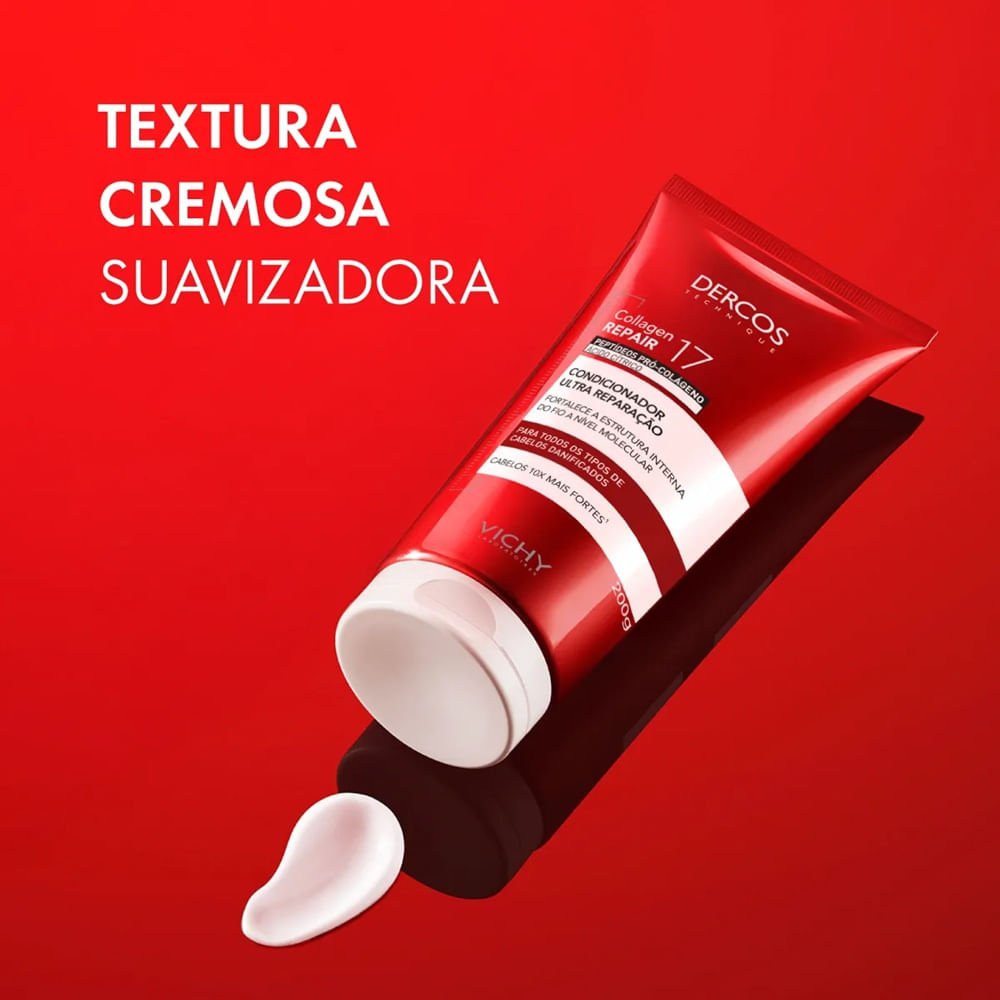 Condicionador Ultra Reparação Vichy Dercos Collagen Repair 17 200g 200g 6
