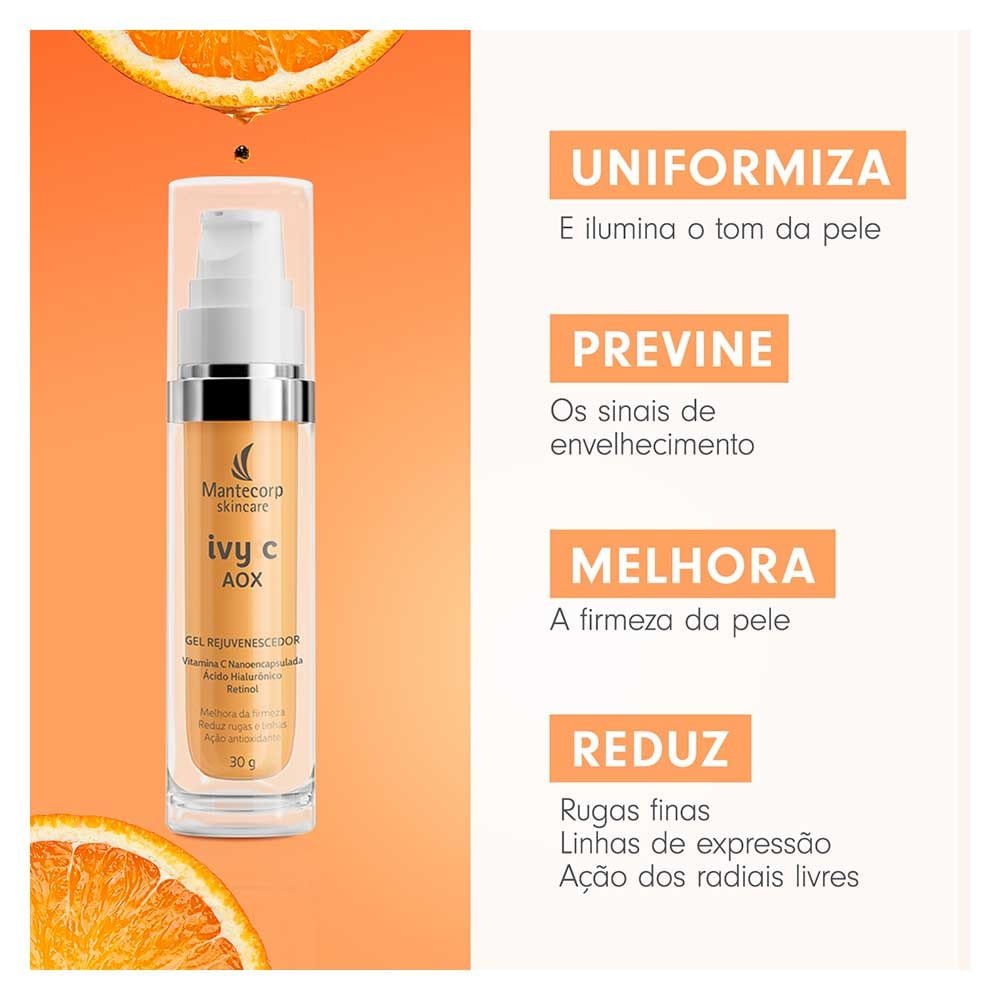 Gel Rejuvenescedor MANTECORP Skincare Ivy C Aox 15g 15g 3