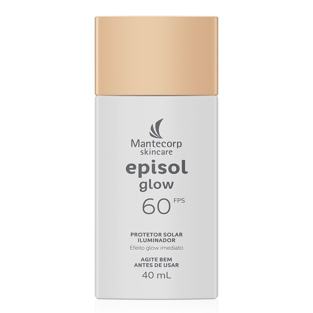 Protetor Solar Iluminador Mantecorp Skincare Episol Glow FPS 60 40ml Glow 3