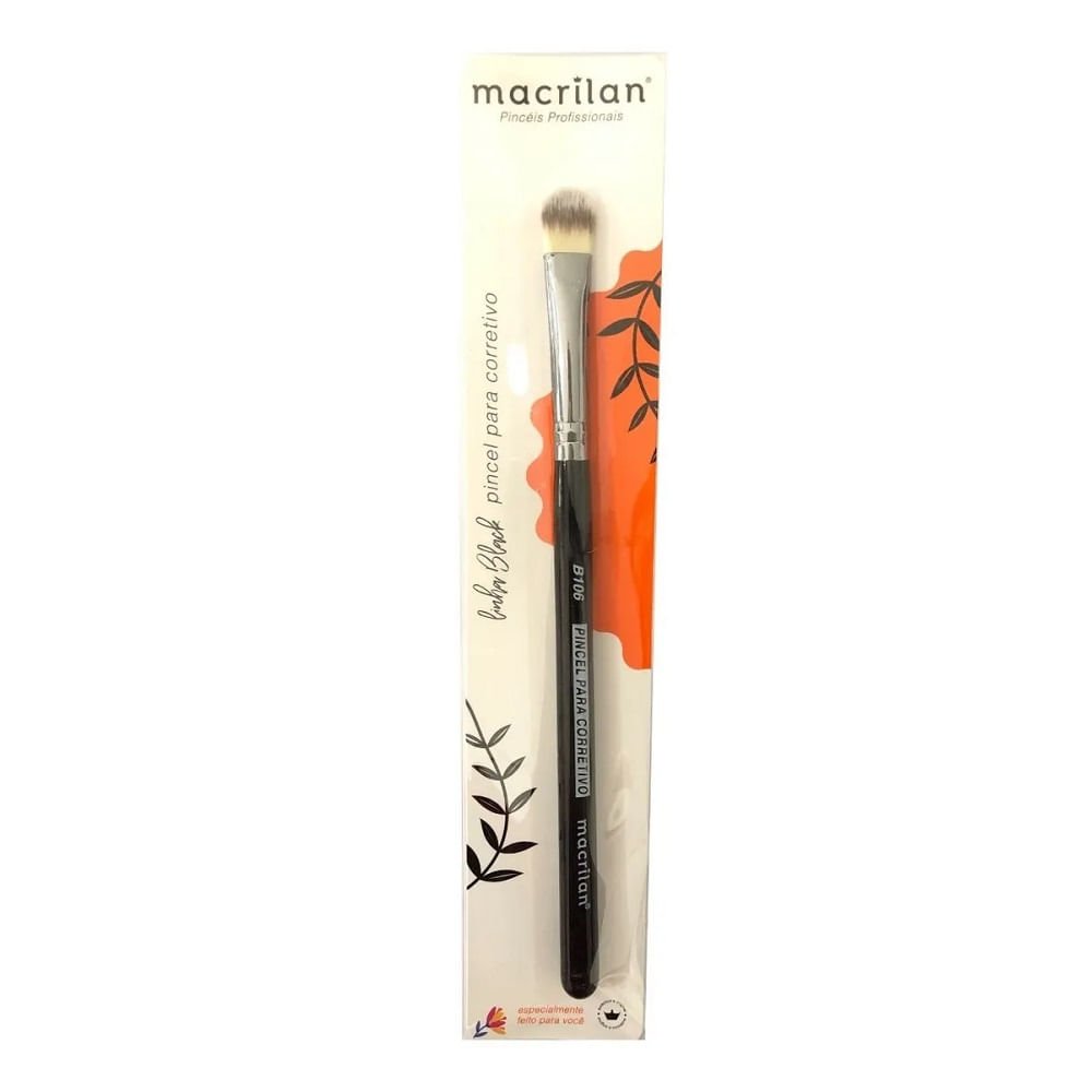 Pincel Maquiagem Macrilan Corretivo B106 1un