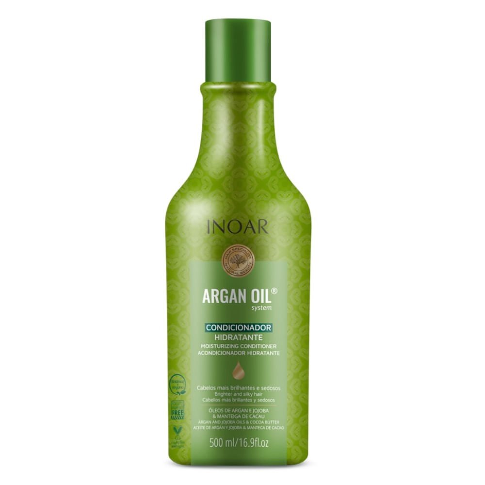 Shampoo e Condicionador INOAR Argan Oil 500ml ÚNICO 3
