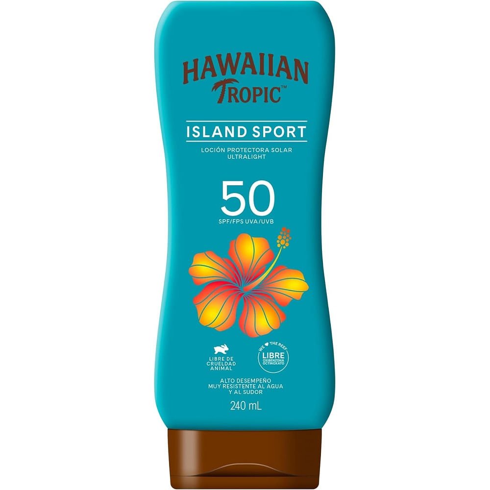 Protetor Solar FPS50 HAWAIIAN Island Sport 240ml