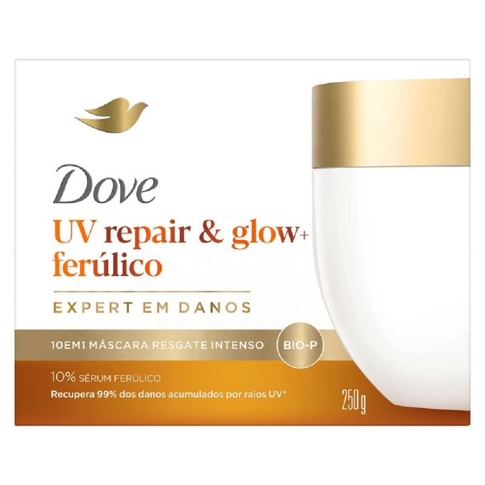 Máscara Capilar Dove UV Repair & Glow + Ferúlico 250g 250g 2