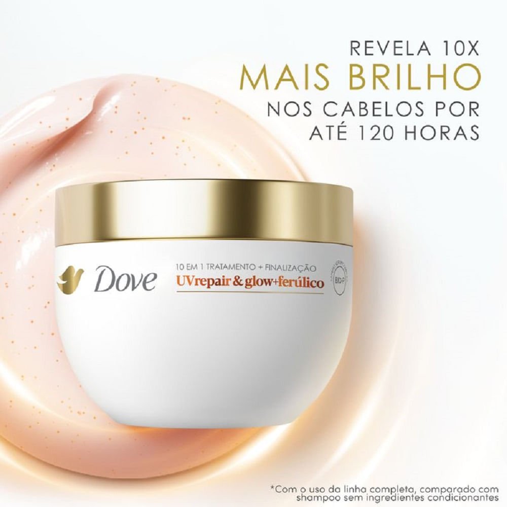 Máscara Capilar Dove UV Repair & Glow + Ferúlico 250g 250g 4