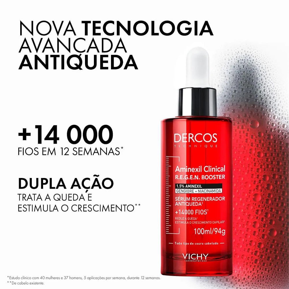 Sérum Capilar Vichy Dercos Regenerador Antiqueda 100ml 100ml 3