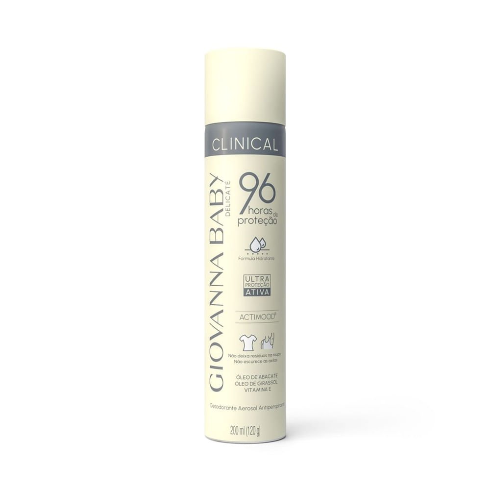 Desodorante Giovanna Baby Aerosol Clinical Delicate 200ml